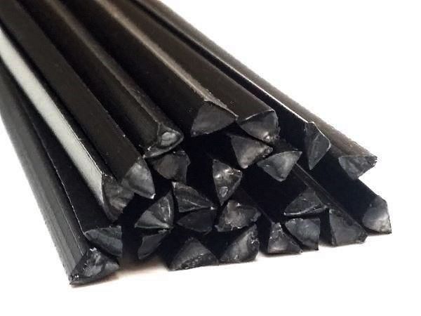 Kunststoffschweißdraht PP T40 4mm Dreikant Schwarz 25 Stäbe | az-reptec